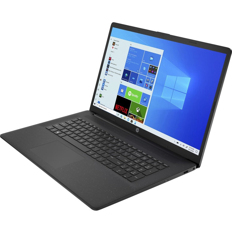 Ordinateur portable HP 17-cn0000 17-cn0010ca 17,3" - HD+ - 1600 x 900 - Intel Pentium Gold N6000 Quad-core (4 cœurs) - 8 Go de RAM totale - 256 Go SSD - Noir de jais, Noir étoilé 2L7P6UA#ABL