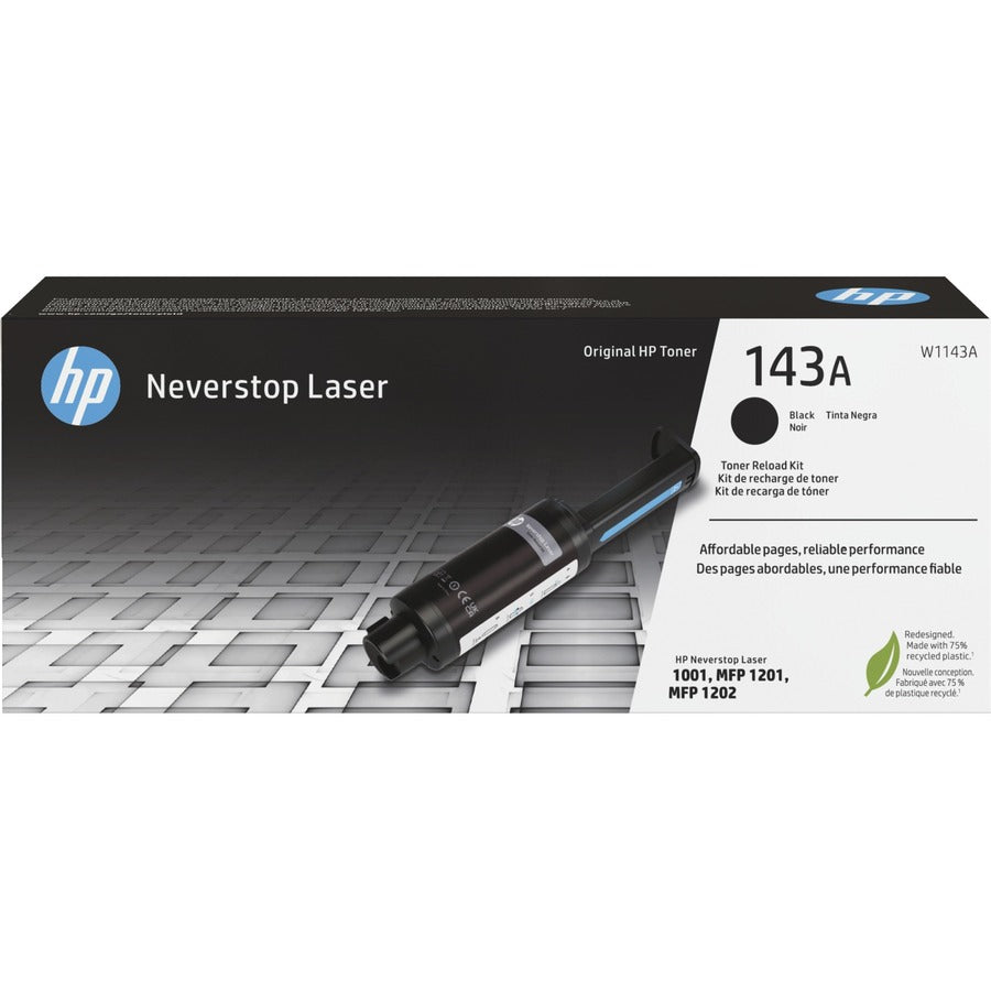 Cartouche de toner laser authentique HP 143A - Noir - 1 / Carton W1143A
