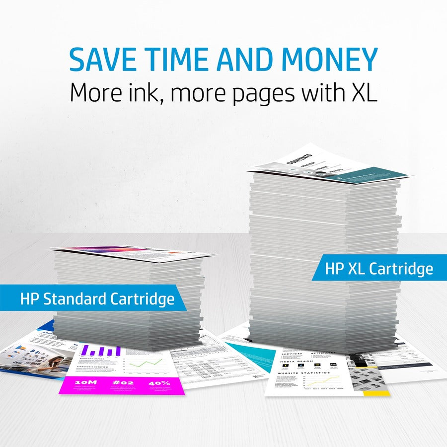HP 62XL Original High Yield Inkjet Ink Cartridge - Black Pack C2P05AN#140-K