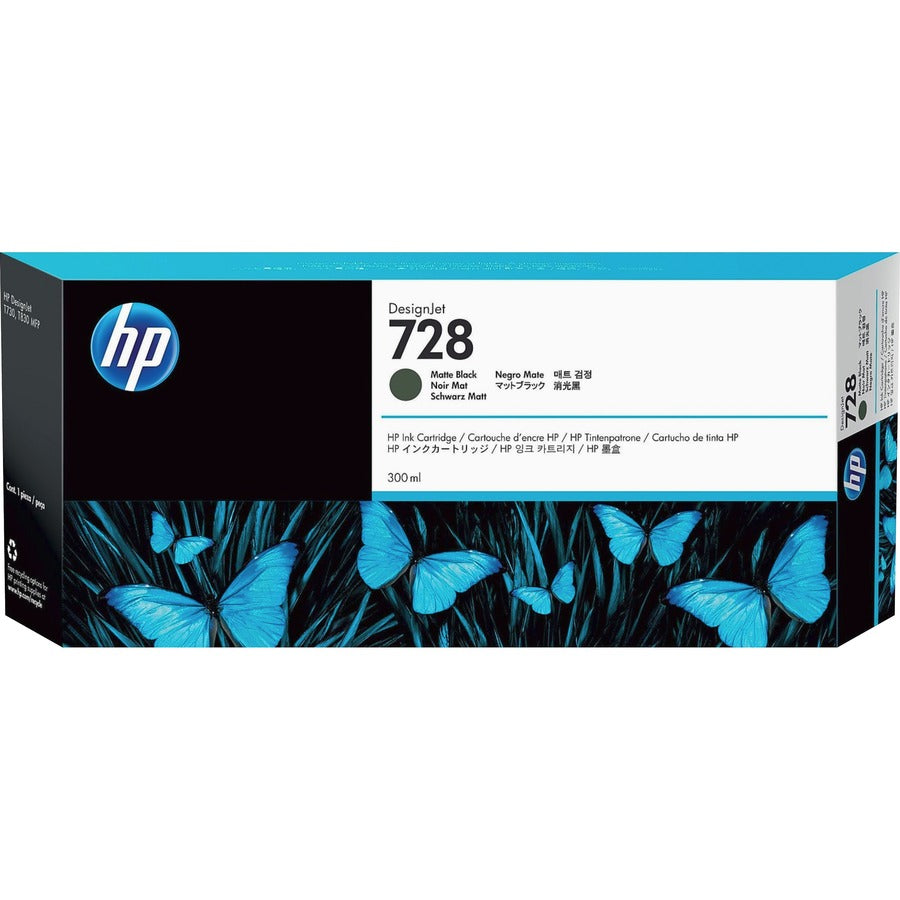 Cartouche d'encre jet d'encre authentique HP 728 - Pack noir mat F9J68A