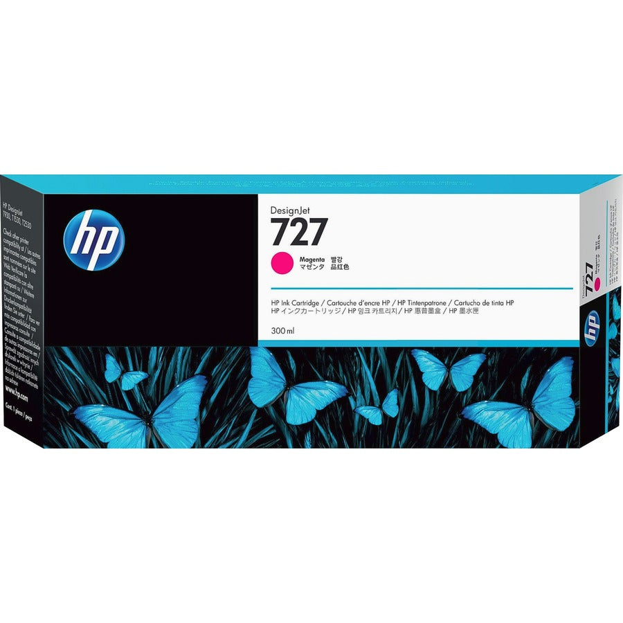 Cartouche d'encre jet d'encre originale HP 727 (F9J77A) - Paquet unique - Magenta - 1 de chaque F9J77A