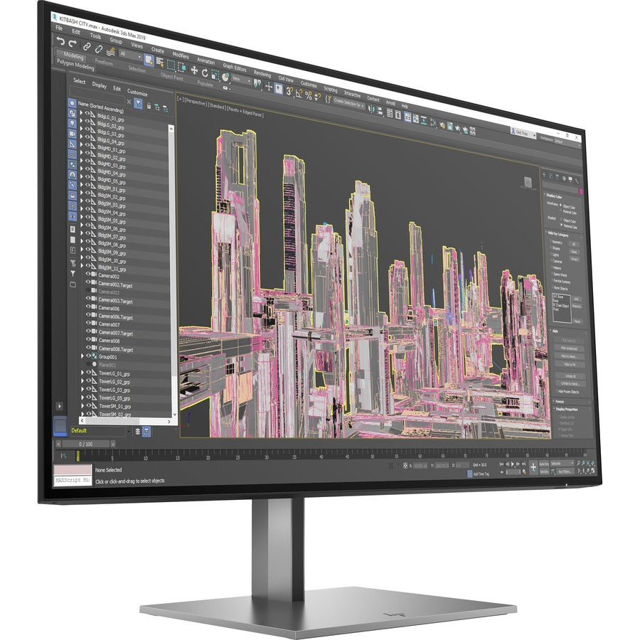 Moniteur LCD HP Z27u G3 27" QHD - 16:9 - Noir 1B9X2AA#ABA