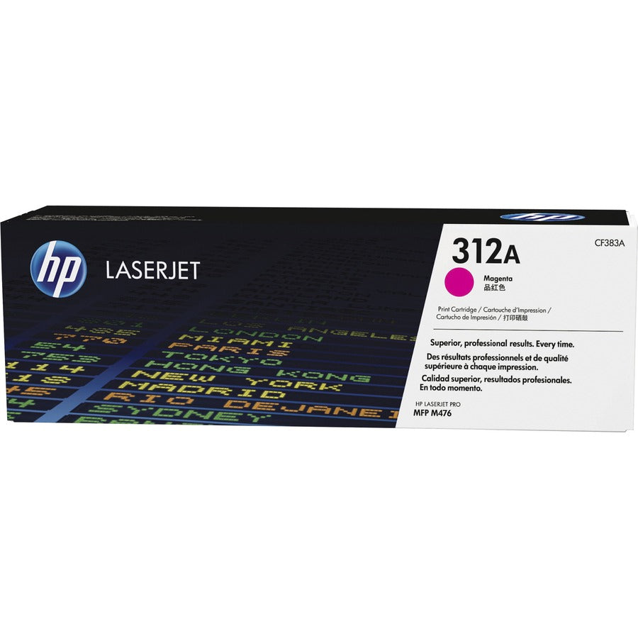 Cartouche de toner laser originale HP 312A (CF383A) - Paquet unique - Magenta - 1 de chaque CF383A