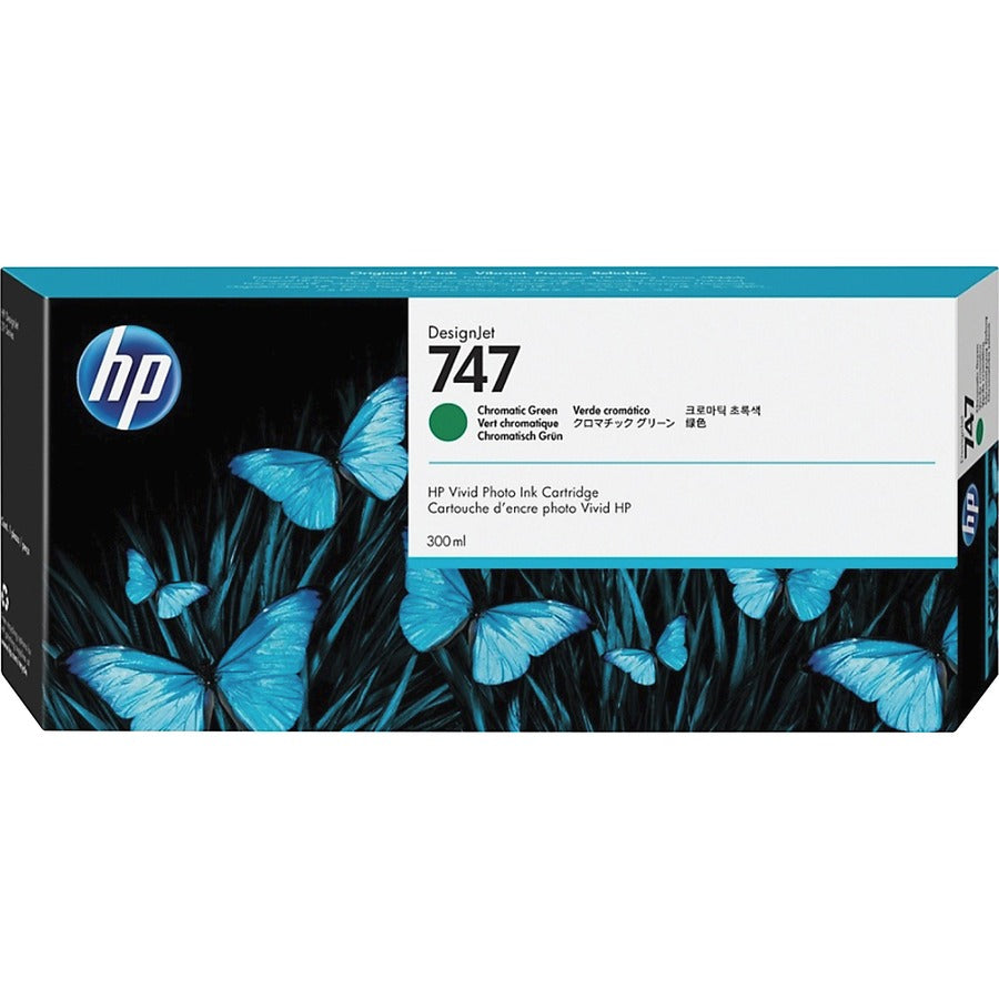 Cartouche d'encre jet d'encre originale HP 747 (P2V84A) - Vert chromatique - 1 de chaque P2V84A