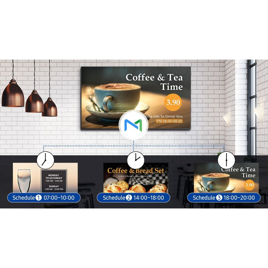 Samsung QET Series 55" QE55T - Écran LED UHD 4K Crystal à éclairage direct pour les entreprises LH55QETELGCXGO