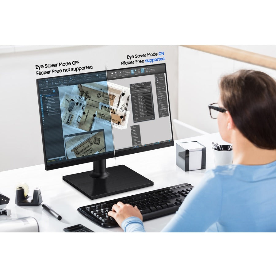 Samsung F22T454FQN 22" Full HD LCD Monitor - 16:9 - Black LF22T454FQNXGO