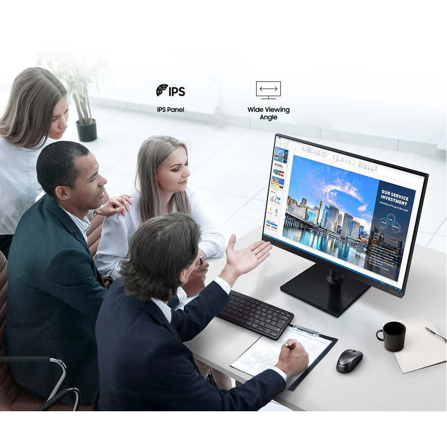 Samsung F22T454FQN 22" Full HD LCD Monitor - 16:9 - Black LF22T454FQNXGO