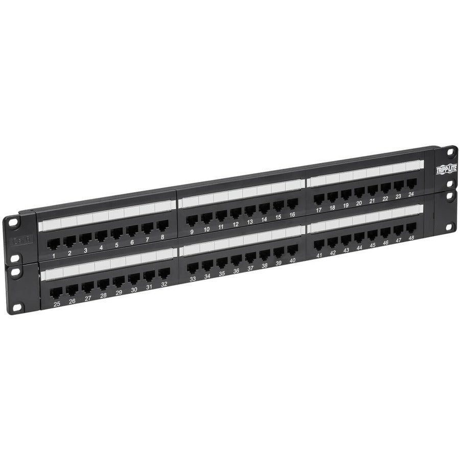 Tripp Lite 48 ports Cat6 Cat5 panneau de brassage montage en rack 110 Punch Down RJ45 Ethernet 1URM 568B N252-048