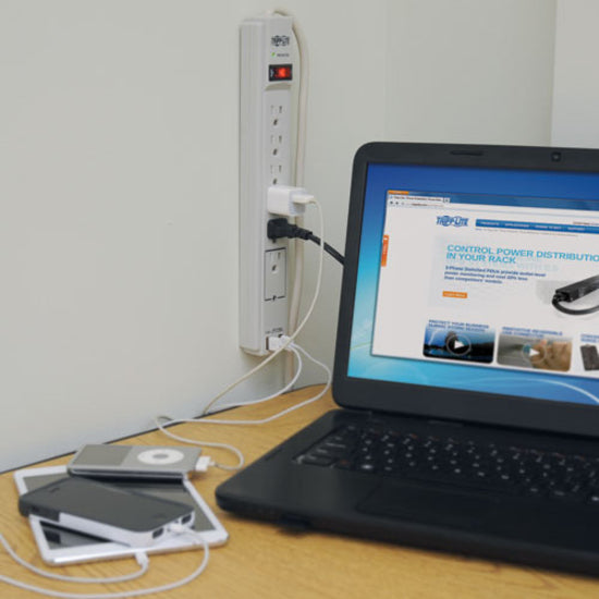 Tripp Lite Parasurtenseur 6 prises 2100J TLP606USB