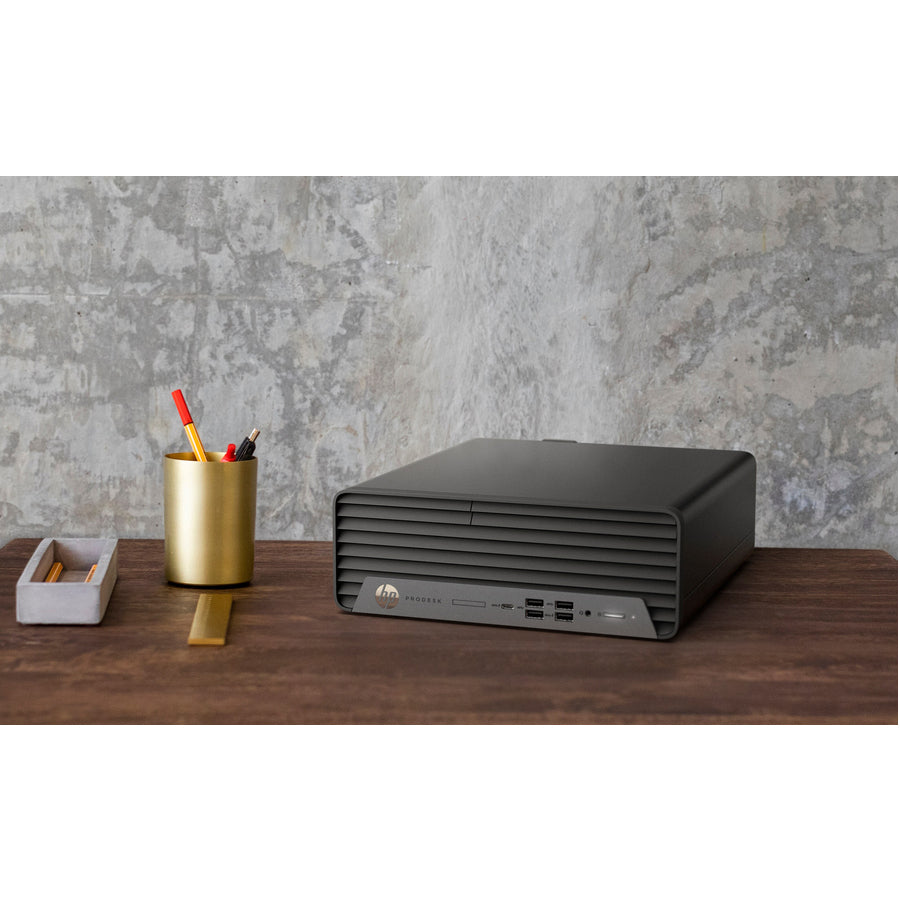 HP Business Desktop ProDesk 600 G6 Desktop Computer - Intel Core i5 10th Gen i5-10500 Hexa-core (6 Core) 3.10 GHz - 8 GB RAM DDR4 SDRAM - 256 GB NVMe M.2 PCI Express PCI Express NVMe SSD - Small Form Factor 692B5UT#ABC