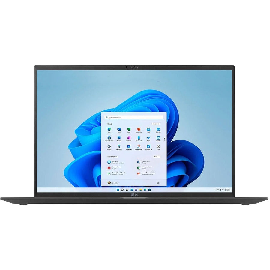 Ordinateur portable 17" LG Gram 17Z90Q-K.AR55A9 - WQXGA - 2560 x 1600 - Intel Core i5 12e génération i5-1240P Dodeca-core (12 cœurs) 1,70 GHz - Plateforme Intel Evo - 8 Go de RAM totale - 512 Go SSD - Noir obsidienne 17Z90Q-K.AR55A9