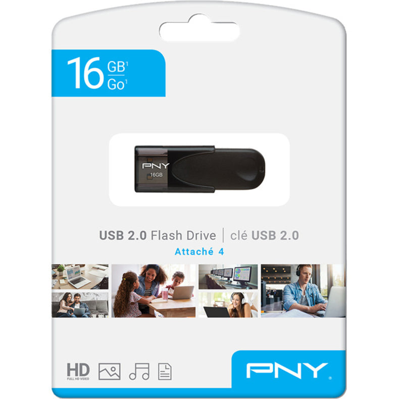 PNY 16GB Attaché 4 2.0 Flash Drive P-FD16GATT4-GE