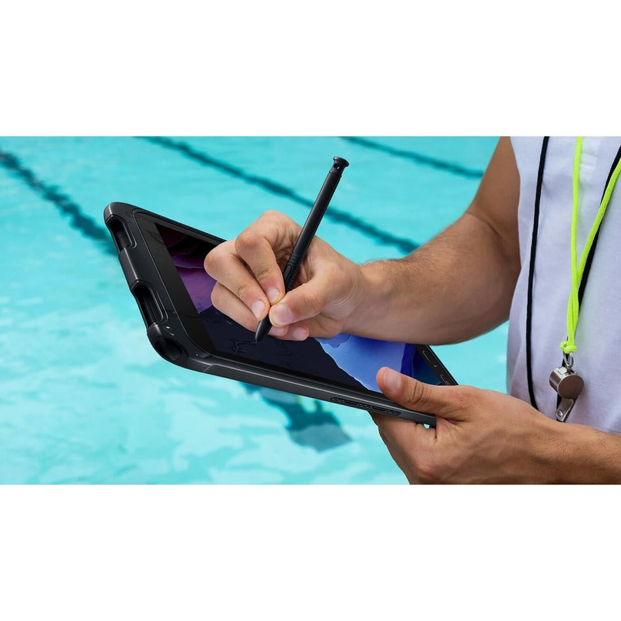Samsung Galaxy Tab Active3 SM-T577U/DS Rugged Tablet - 8" WUXGA - Octa-core (Mongoose M3 Quad-core (4 Core) 2.70 GHz + Cortex A55 Quad-core (4 Core) 1.70 GHz) - 4 GB RAM - 64 GB Storage - 4G - Black SM-T577UZKDXAC