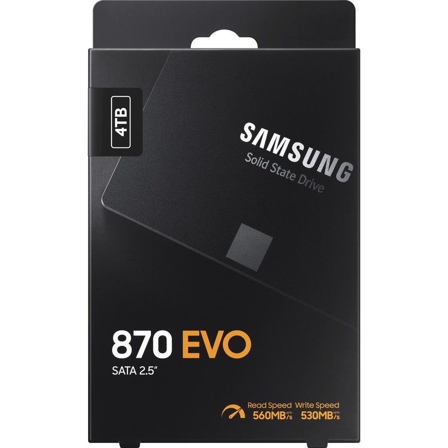 Disque SSD Samsung 870 EVO MZ-77E4T0B/AM 4 To - Interne 2,5" - SATA (SATA/600) MZ-77E4T0B/AM