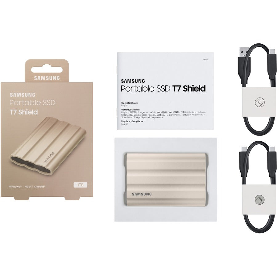 Disque SSD Samsung MU-PE1T0K/AM 1 To - Externe - Beige MU-PE1T0K/AM