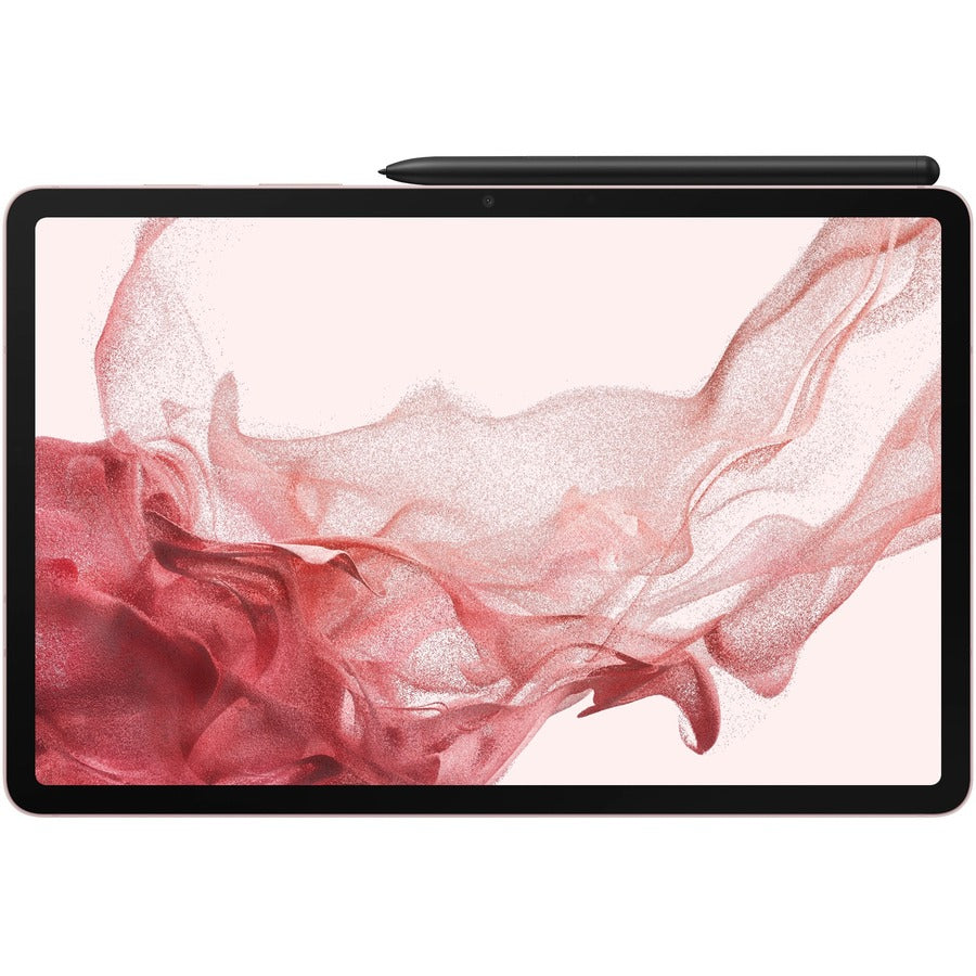 Samsung Galaxy Tab S8 SM-X700 Tablet - 11" - Octa-core (Cortex X2 Single-core (1 Core) 3 GHz + Cortex A710 Triple-core (3 Core) 2.50 GHz + Cortex A510 Quad-core (4 Core) 1.80 GHz) - 8 GB RAM - 128 GB Storage - Pink Gold SM-X700NIDAXAC