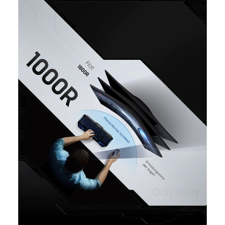 Moniteur ACL de jeu à écran incurvé WQHD de 27 po C27G55TQWN de Samsung Odyssey G5 - 16:9 - Noir LC27G55TQWNXZA