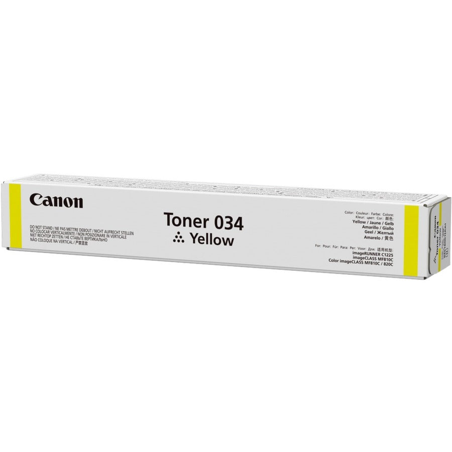 Canon 034 Original Laser Toner Cartridge - Yellow Pack 9451B001