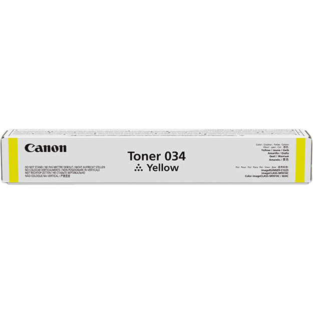 Canon 034 Original Laser Toner Cartridge - Yellow Pack 9451B001