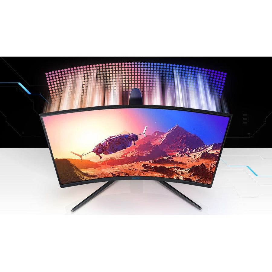 Samsung Odyssey G7 C27G75TQSN Moniteur LCD de jeu LED à écran incurvé WQHD 26,9" Quantum Dot - 16:9 - Noir LC27G75TQSNXZA