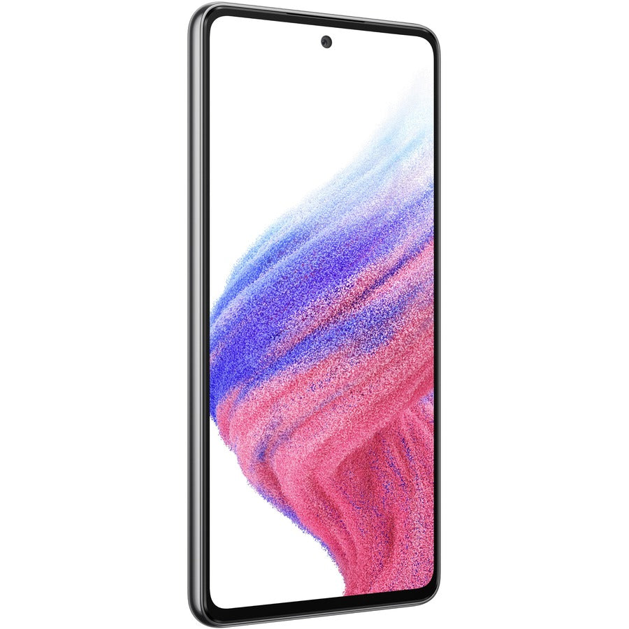 Samsung Galaxy A53 5G SM-A536W 128 GB Smartphone - 6.5" Super AMOLED Full HD Plus 1080 x 2400 - Octa-core (2.40 GHz 2 GHz - Android 12 - 5G - Awesome Black SM-A536WZKAXAC