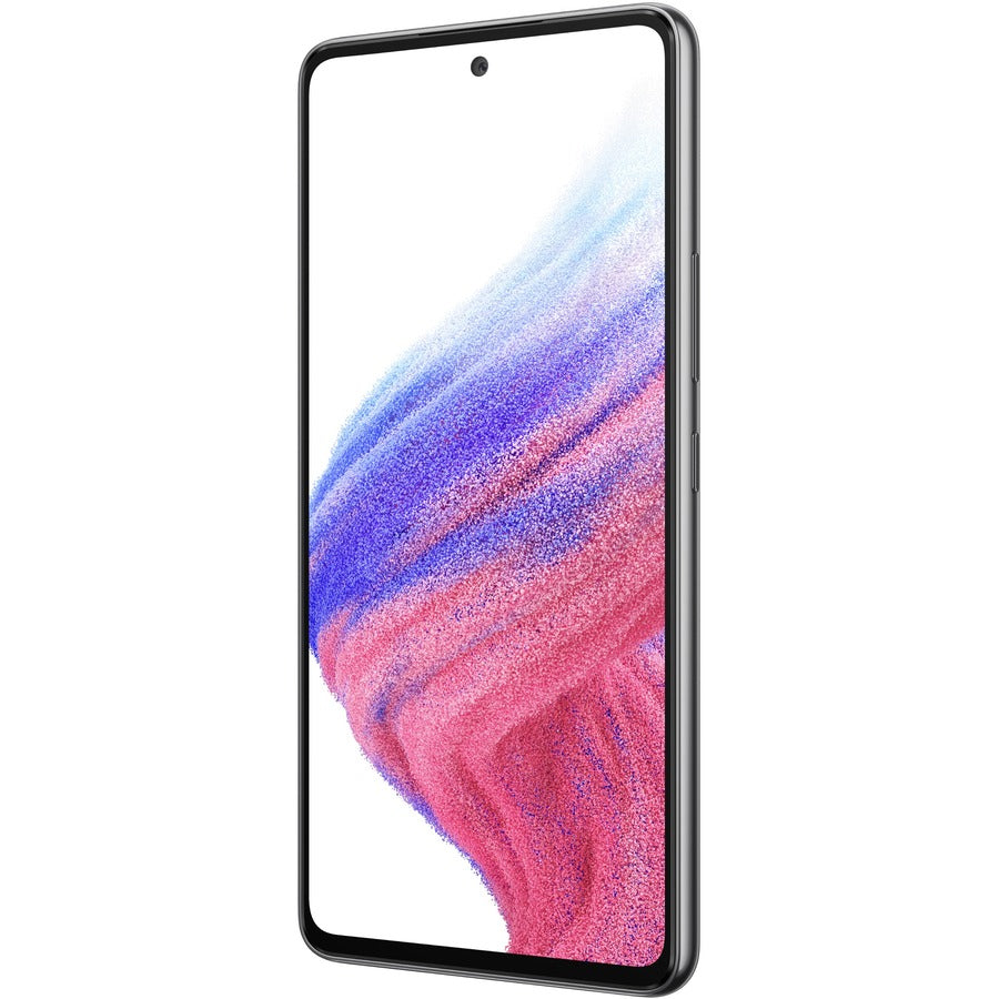 Samsung Galaxy A53 5G SM-A536W 128 GB Smartphone - 6.5" Super AMOLED Full HD Plus 1080 x 2400 - Octa-core (2.40 GHz 2 GHz - Android 12 - 5G - Awesome Black SM-A536WZKAXAC