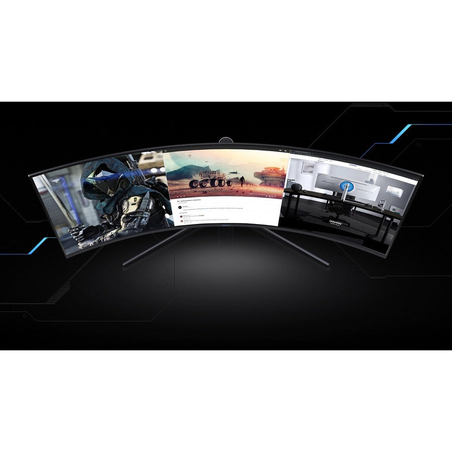 Samsung Odyssey G9 C49G95TSSN Moniteur LCD de jeu LED à écran incurvé UW-QHD de 48,7 po - 32:9 - Noir, Blanc, Noir mat LC49G95TSSNXZA