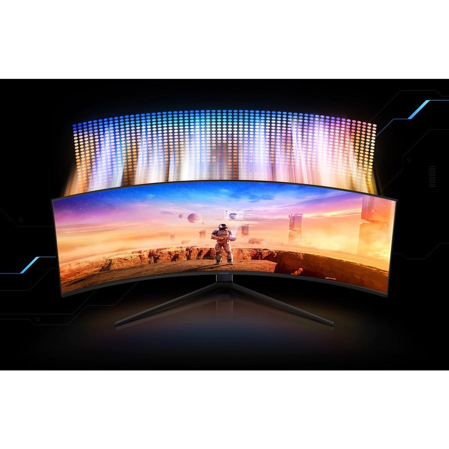 Samsung Odyssey G9 C49G95TSSN Moniteur LCD de jeu LED à écran incurvé UW-QHD de 48,7 po - 32:9 - Noir, Blanc, Noir mat LC49G95TSSNXZA