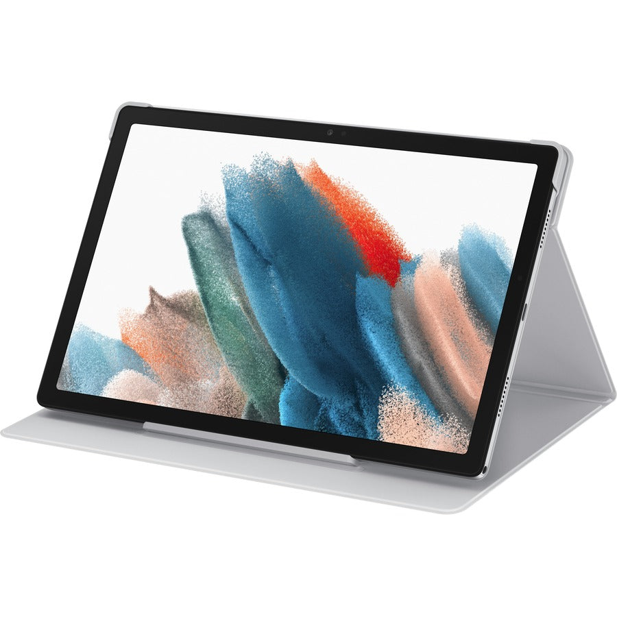 Samsung Carrying Case (Book Fold) Samsung Galaxy Tab A8 Tablet - Silver EF-BX200PSEGCA