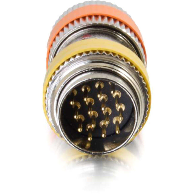 C2G RapidRun PC (Yellow) Runner to Multi-format (Orange) 15-pin Din Adapter 60069