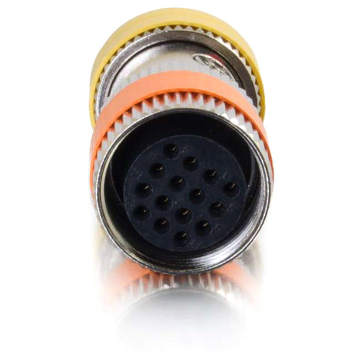 C2G RapidRun PC (Yellow) Runner to Multi-format (Orange) 15-pin Din Adapter 60069