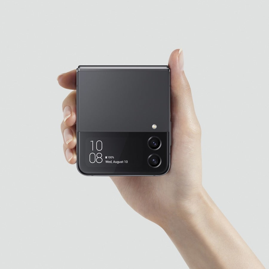 Smartphone Samsung Galaxy Z Flip4 128 Go - Écran pliable flexible 6,7" - Graphite SM-F721WZAAXAC