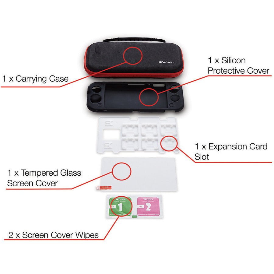 Kit de démarrage Verbatim à utiliser avec Nintendo Switch™ Lite 70701