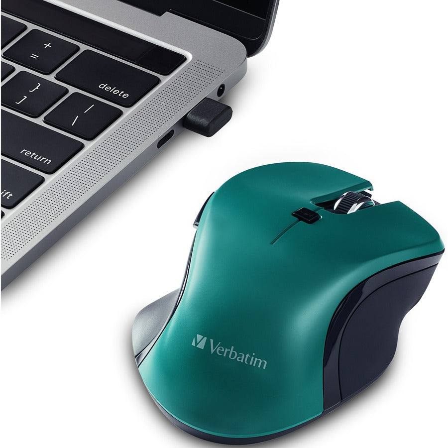 Verbatim USB-C™ Wireless Blue LED Mouse - Teal 70247