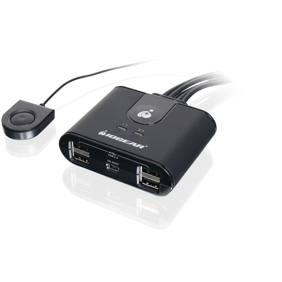 Commutateur de partage de périphériques IOGEAR 4x4 USB 2.0 GUS404