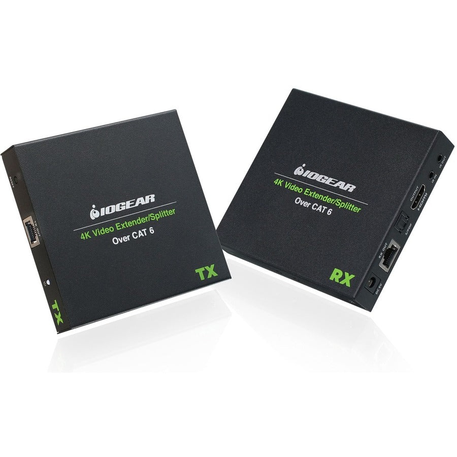 IOGEAR 4K Video Extender/Splitter over Ethernet Cable Kit GVE4K60KIT