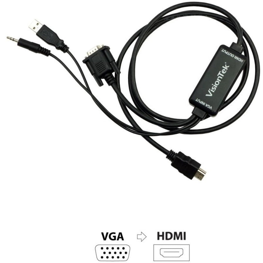 Câble actif VisionTek VGA vers HDMI 1,5 M (M/M) 900824