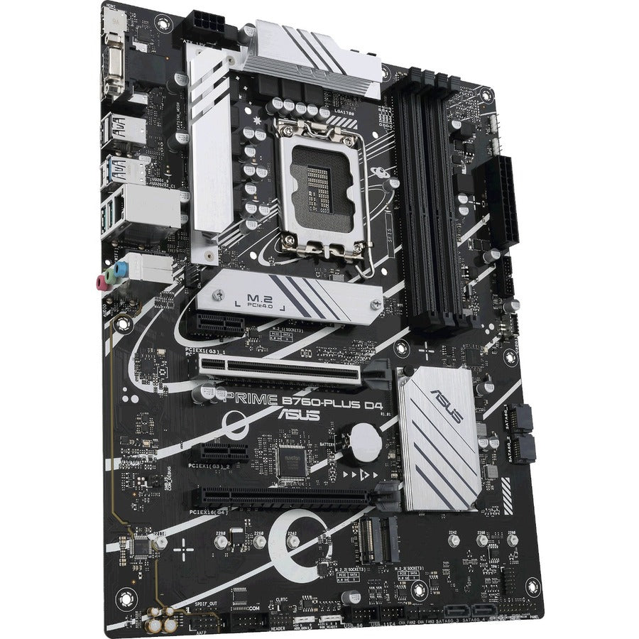 Asus Prime B760-PLUSD4 Desktop Motherboard - Intel B760 Chipset - Socket LGA-1700 - ATX PRIMEB760-PLUSD4