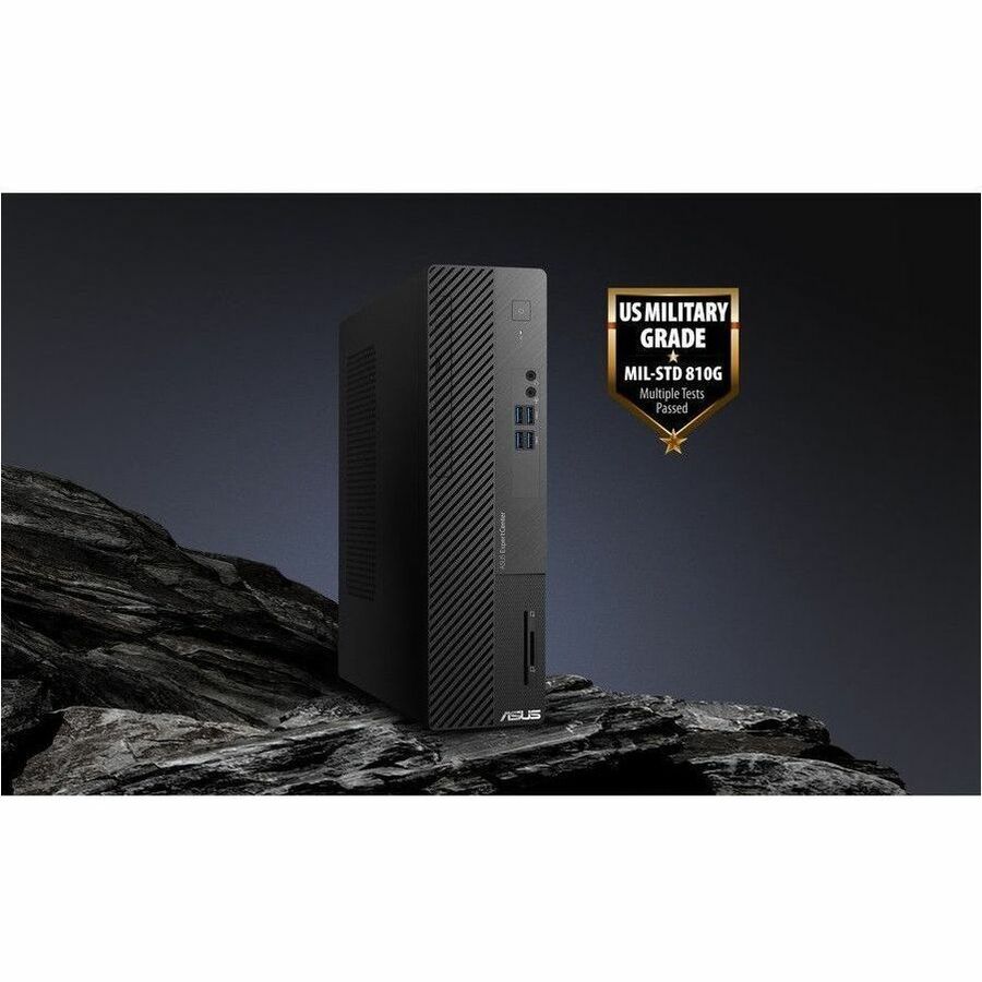 Asus ExpertCenter D500SD-Q31P Desktop Computer - Intel Core i3 12th Gen i3-12100 Quad-core (4 Core) 3.30 GHz - 8 GB RAM DDR4 SDRAM - 256 GB M.2 PCI Express NVMe 3.0 SSD - Small Form Factor - Black D500SD-Q31P