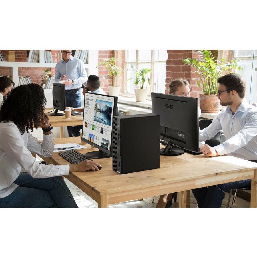Asus ExpertCenter D500SD-Q31P Desktop Computer - Intel Core i3 12th Gen i3-12100 Quad-core (4 Core) 3.30 GHz - 8 GB RAM DDR4 SDRAM - 256 GB M.2 PCI Express NVMe 3.0 SSD - Small Form Factor - Black D500SD-Q31P