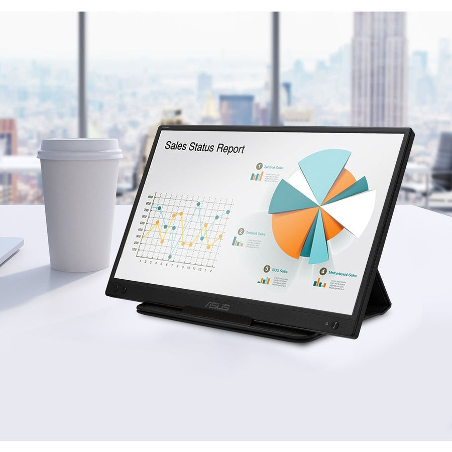 Asus ZenScreen MB166C 15.6" Full HD LCD Monitor - 16:9 - Black MB166C