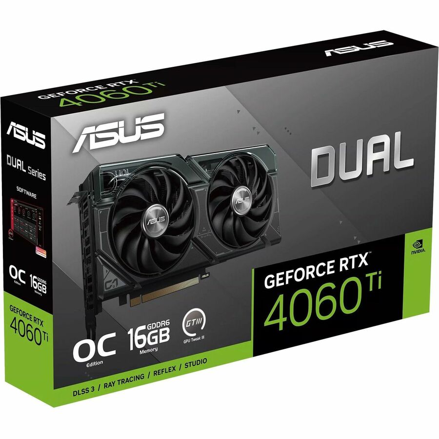 Carte graphique Asus NVIDIA GeForce RTX 4060 Ti - 16 Go GDDR6 DUAL-RTX4060TI-O16G