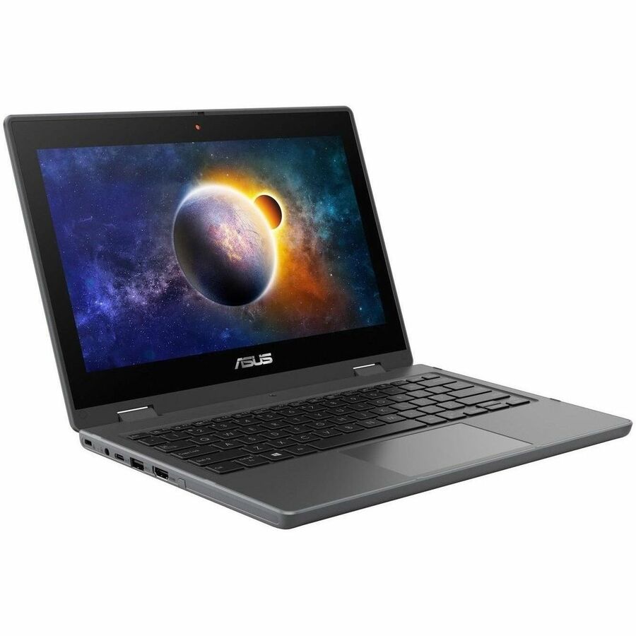 Asus BR1100F BR1100FKA-EN61T-CA 11.6" Touchscreen Convertible 2 in 1 Notebook - HD - 1366 x 768 - Quad-core (Intel Pentium Silver N6000 1.10 GHz) - 8 GB Total RAM - 8 GB On-board Memory - 128 GB Flash Memory - Dark Gray BR1100FKA-EN61T-CA