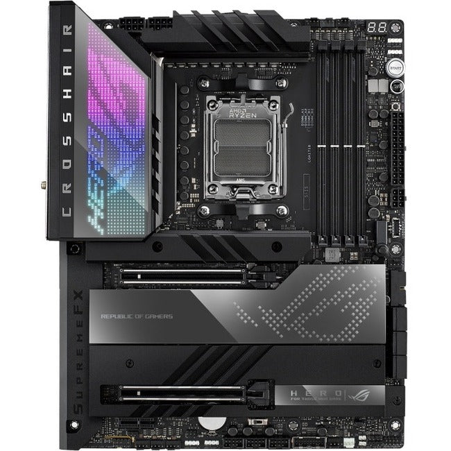 Asus ROG Crosshair X670E HERO Gaming Desktop Motherboard - AMD X670 Chipset - Socket AM5 - ATX ROGCROSSHAIRX670EHERO