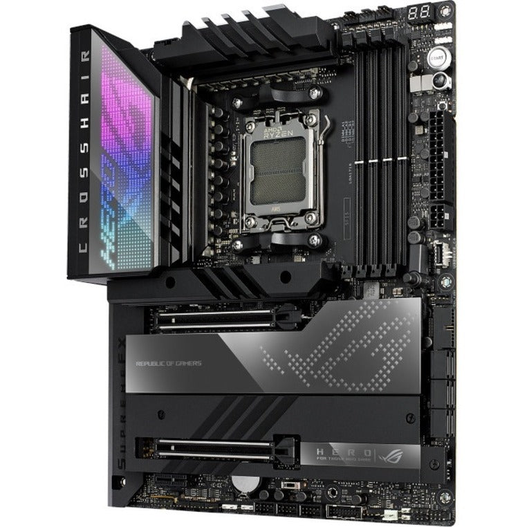 Asus ROG Crosshair X670E HERO Gaming Desktop Motherboard - AMD X670 Chipset - Socket AM5 - ATX ROGCROSSHAIRX670EHERO