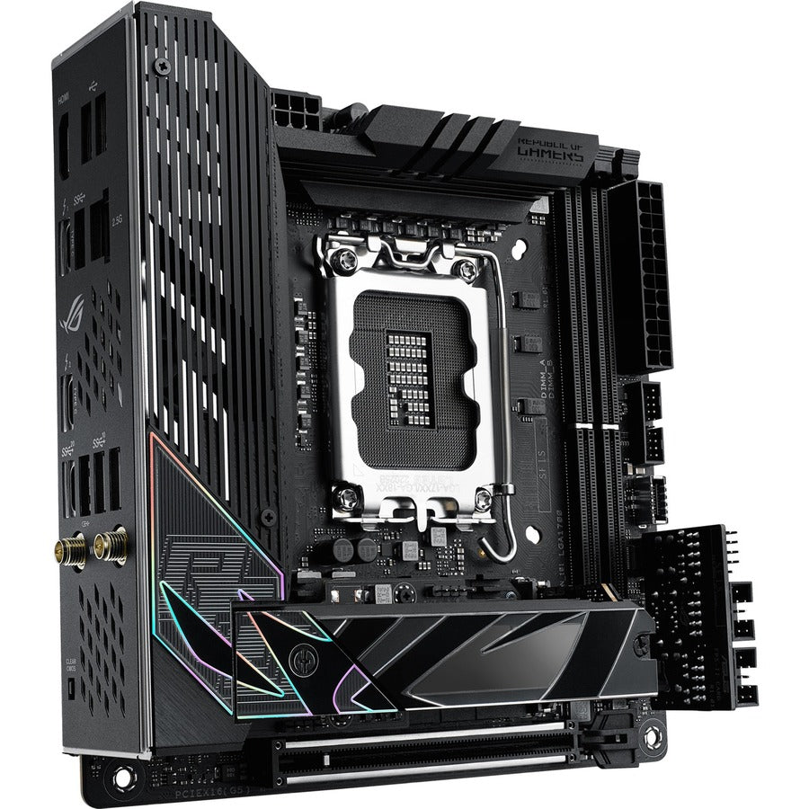 Carte mère de bureau de jeu Asus ROG Strix STRIX Z790-I GAMING WIFI - Chipset Intel Z790 - Socket LGA-1700 - Mini ITX ROGSTRIXZ790-IGAMINGWIFI
