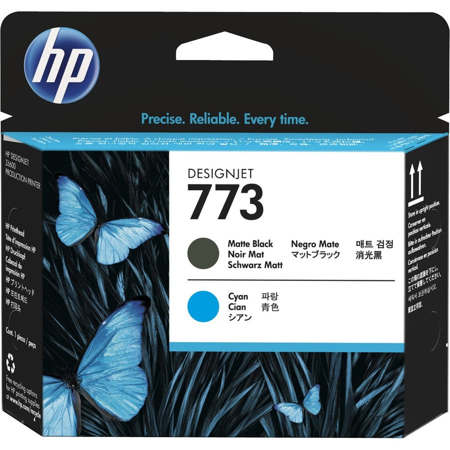 HP 773 Original Standard Yield Laser Printhead - Matte Black, Cyan - 1 / Pack C1Q20A