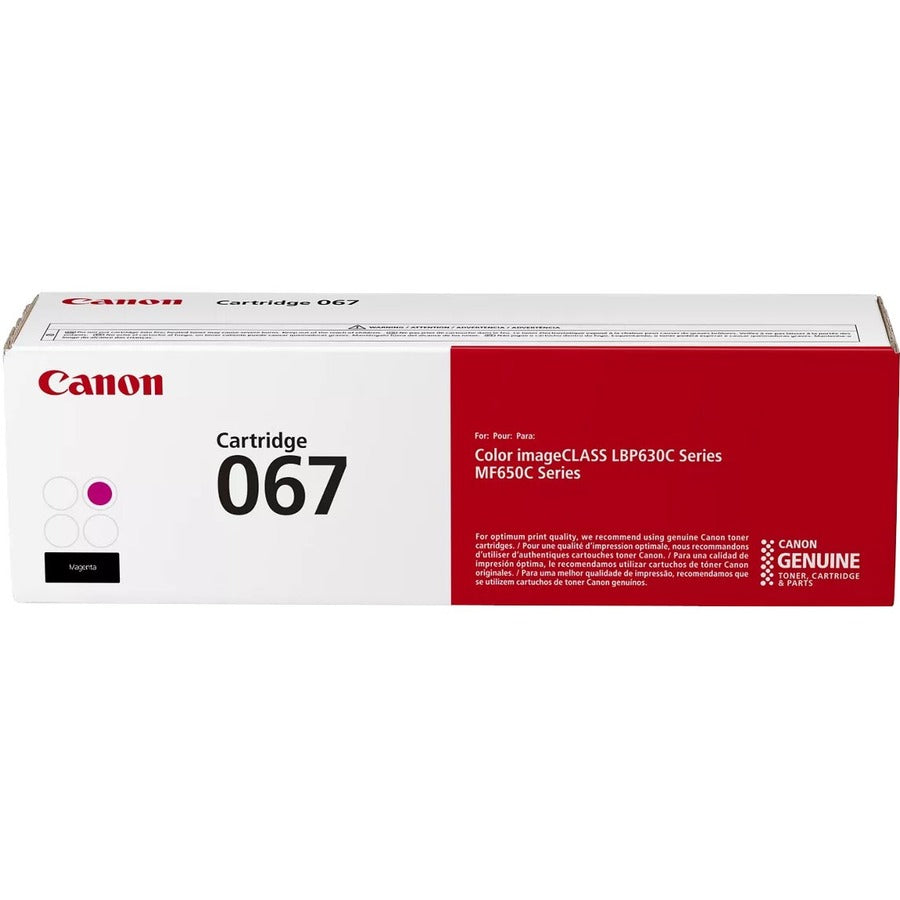 Cartouche de toner laser originale à rendement standard Canon 067 - Magenta - 1 paquet 5100C001