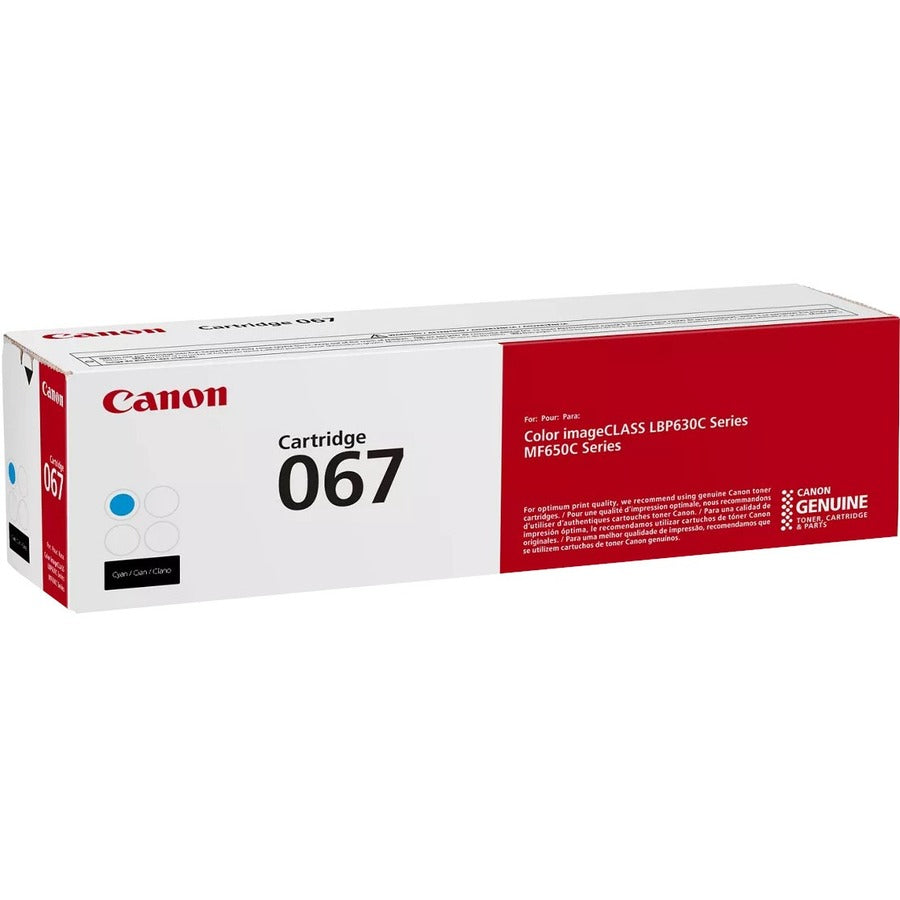Canon 067 Original Standard Yield Laser Toner Cartridge - Cyan - 1 Pack 5101C001