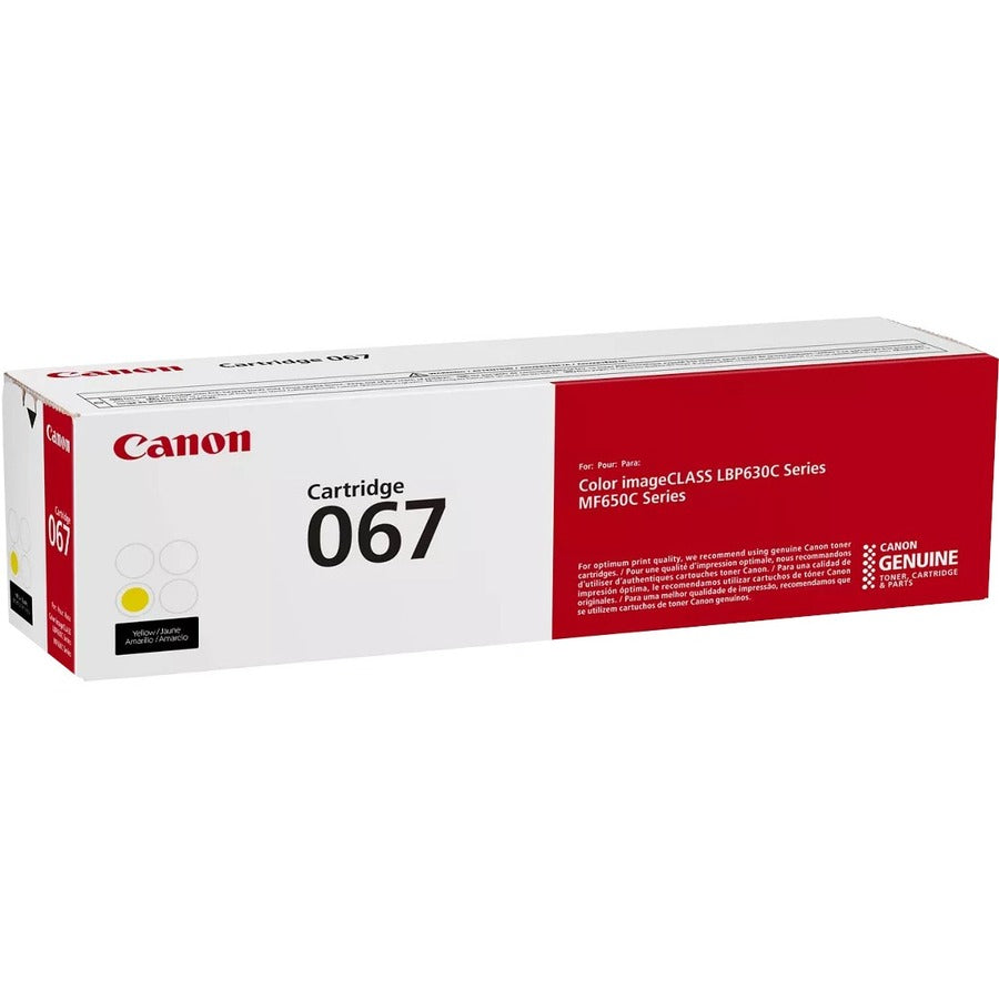 Cartouche de toner laser originale à rendement standard Canon 067 - Jaune - 1 paquet 5099C001